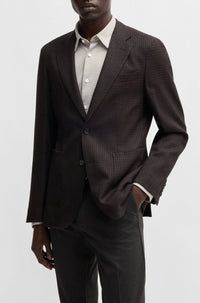 Veste de costume Heston en laine - Dark Purple