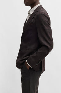 Veste de costume Heston en laine - Dark Purple