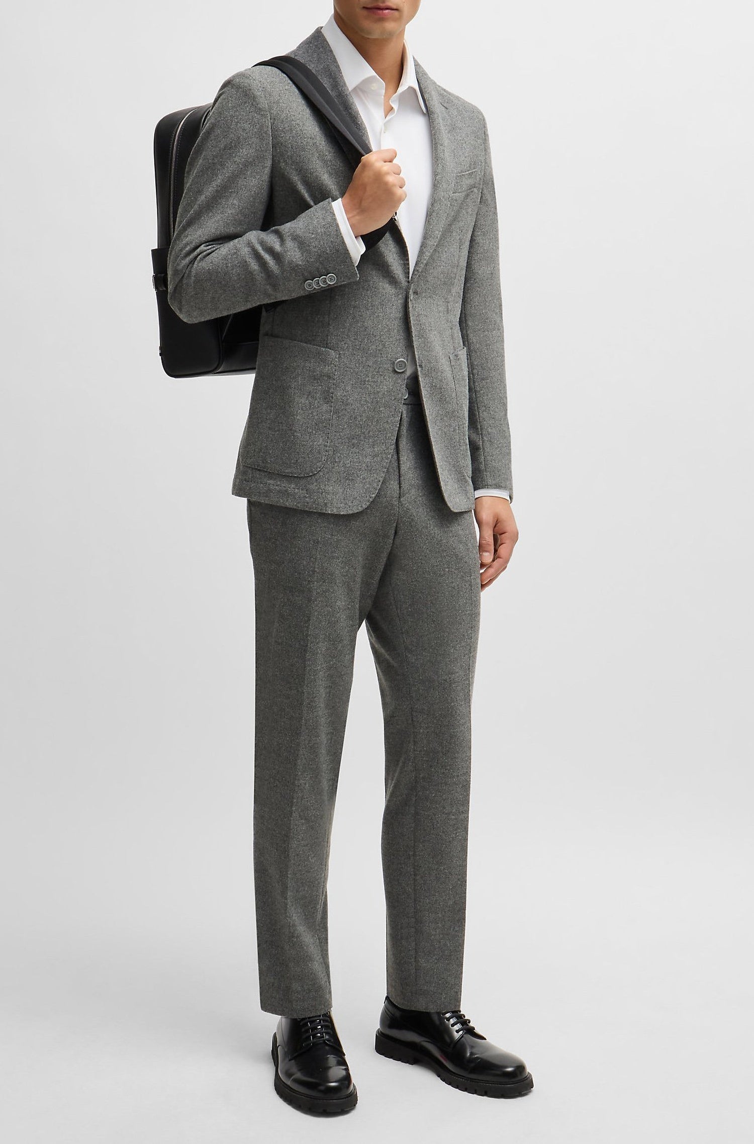 Veste de costume Hanry en laine - Silver