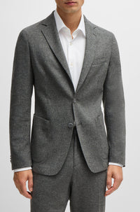 Veste de costume Hanry en laine - Silver