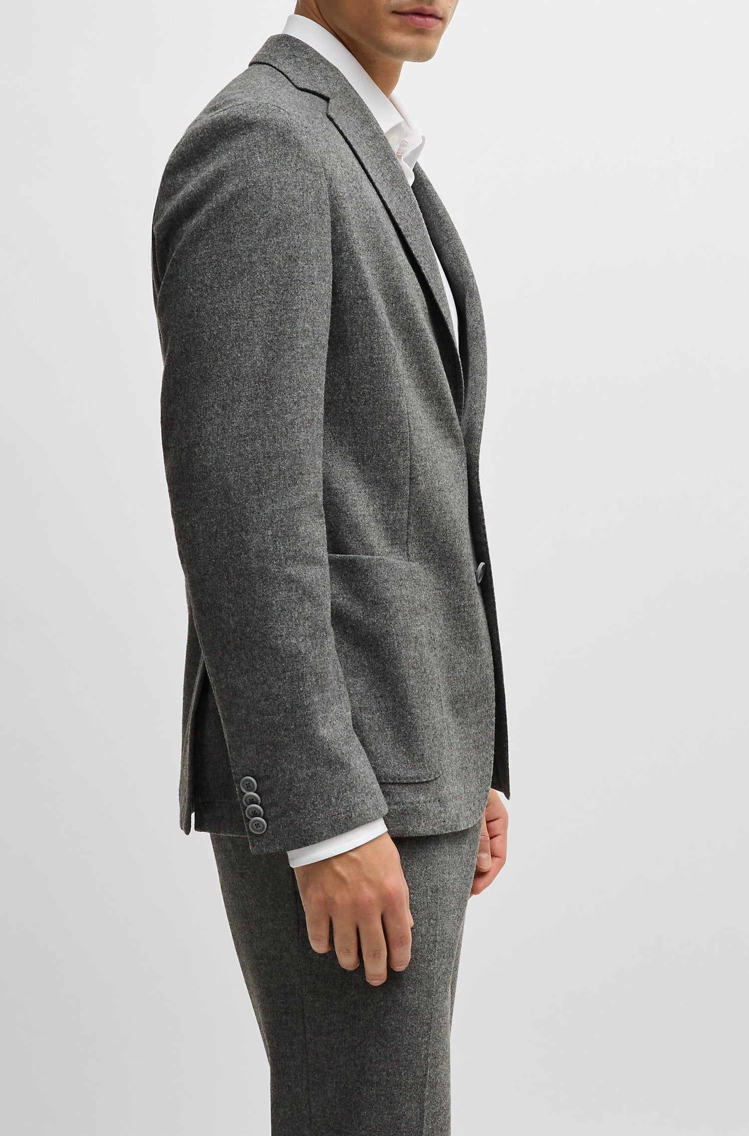 Veste de costume Hanry en laine - Silver