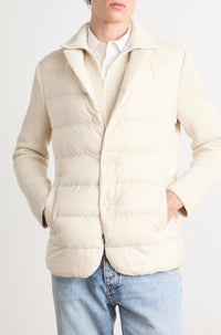 Blazer doudoune Hanry avec plastron - Open White