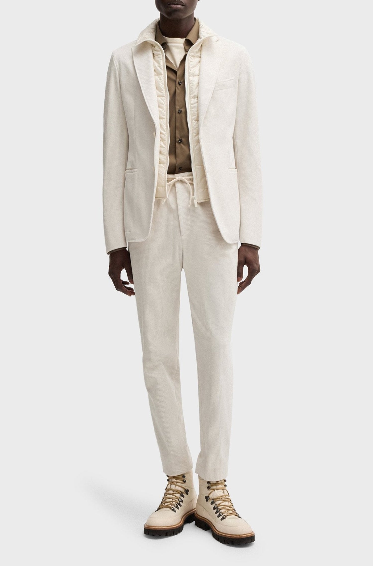 Blazer Hanry avec plastron matelassé - Open White