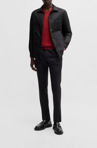 Chemise matelassée Carper avec poche - Black