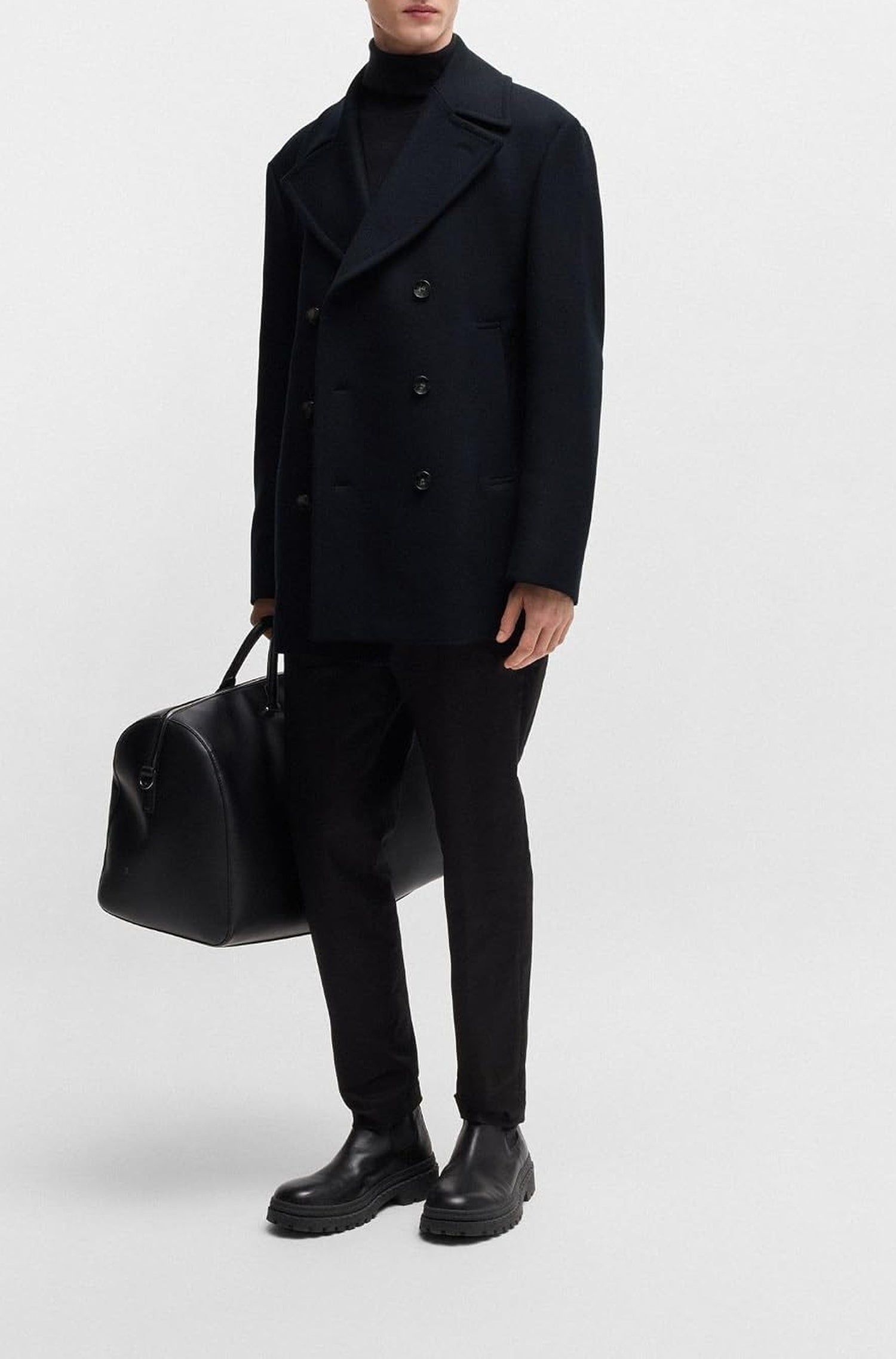 Manteau Clay en laine - Dark Blue