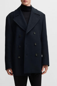 Manteau Clay en laine - Dark Blue