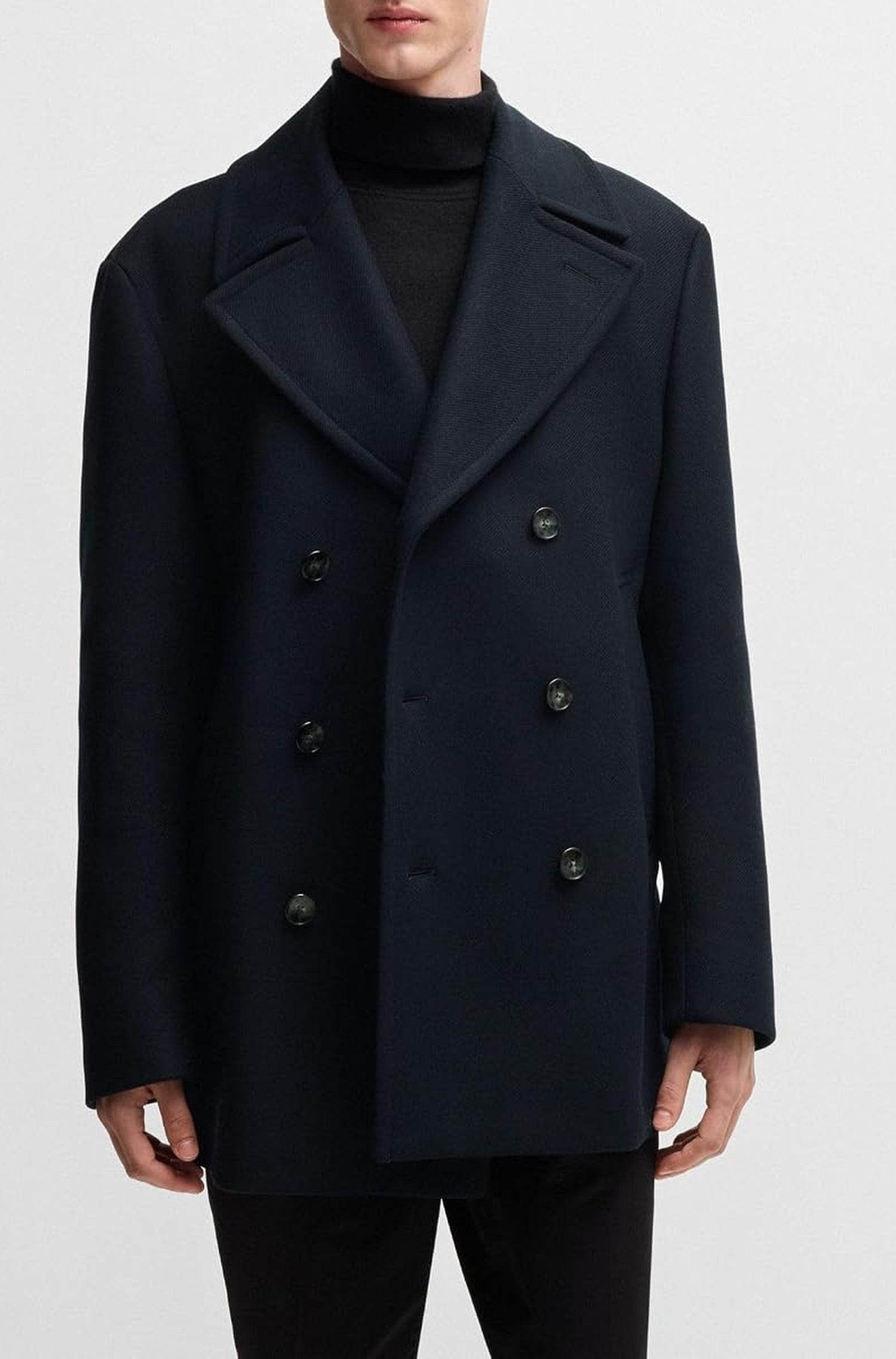 Manteau Clay en laine - Dark Blue