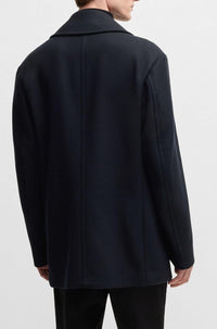Manteau Clay en laine - Dark Blue