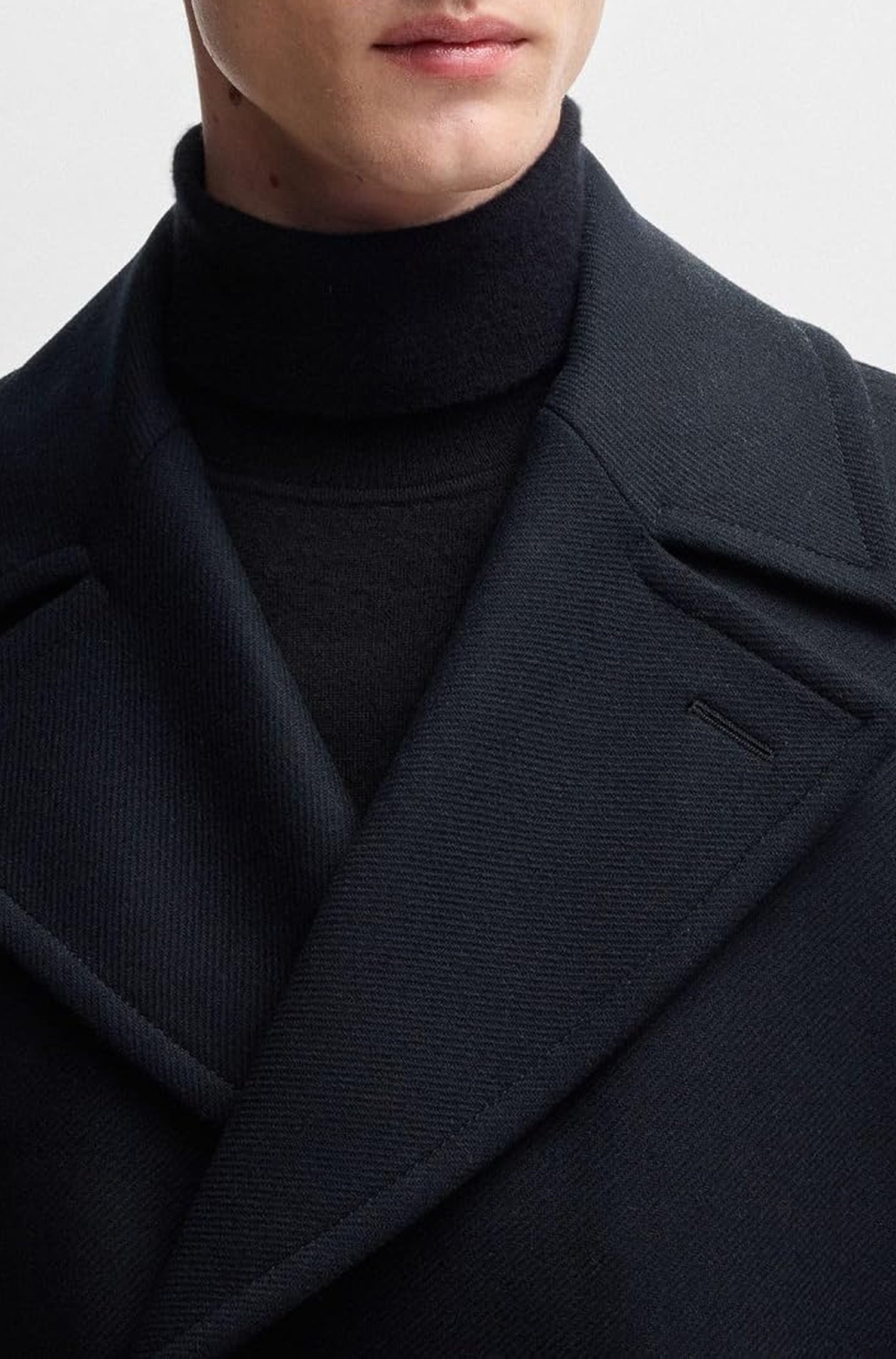 Manteau Clay en laine - Dark Blue
