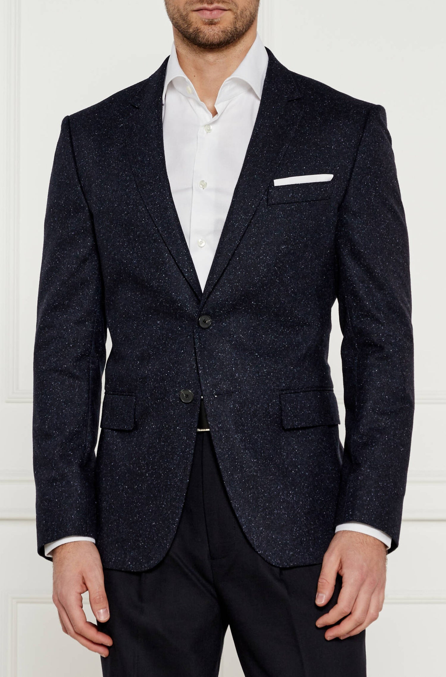 Veste de costume Hutson en laine - Dark Blue