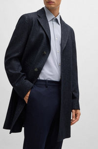 Manteau Hyde en laine - Dark Blue