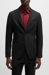 Veste de costume Hanry en lin - Black