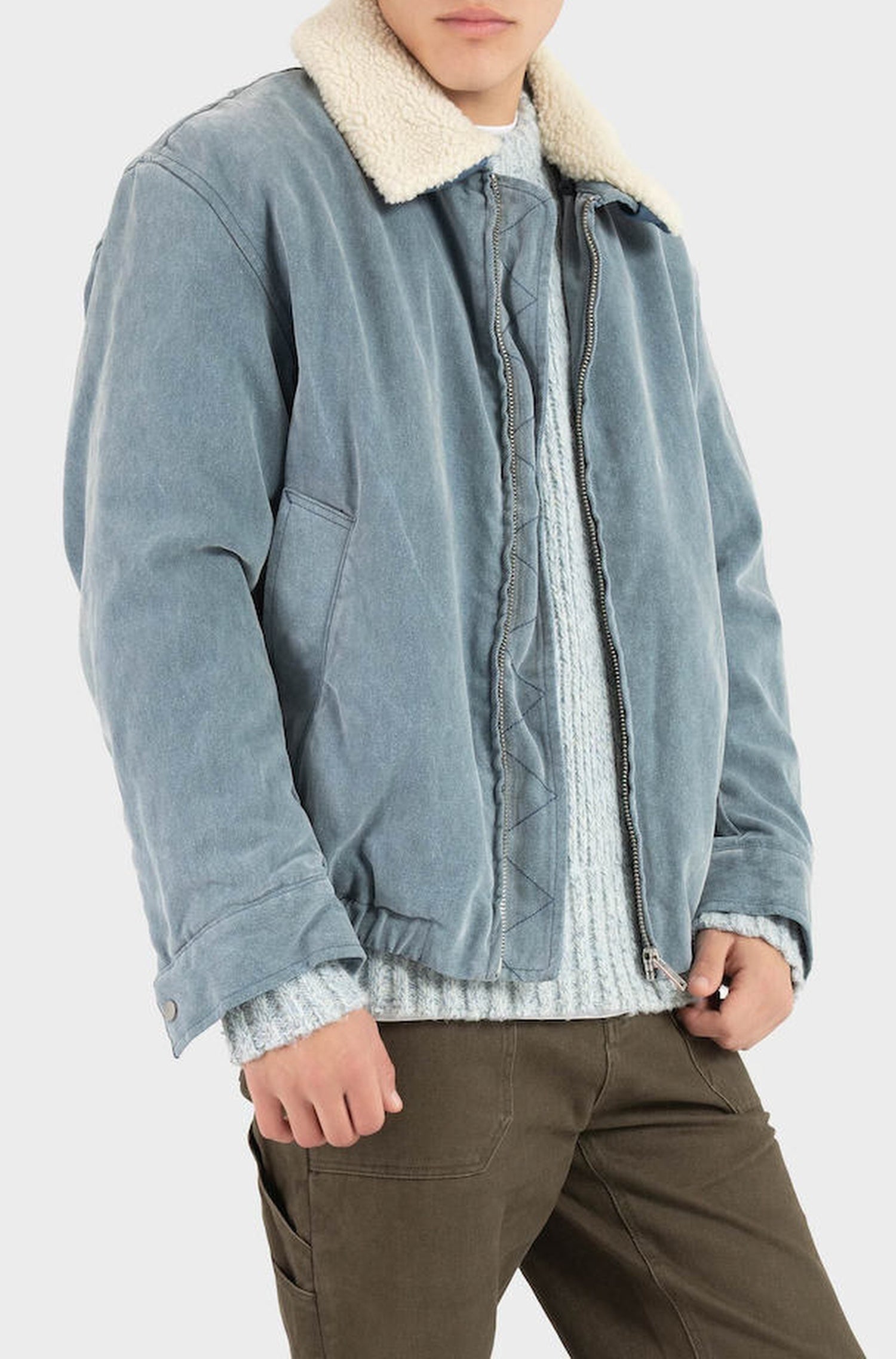 Veste Limar à zip - Light & Pastel Blue
