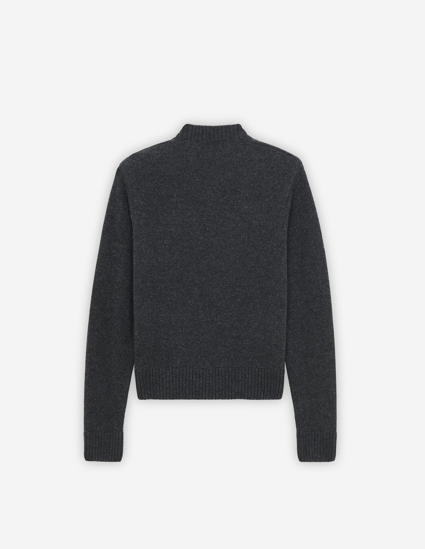 Cardigan Baby Fox à col V en laine - Dark Grey Melange