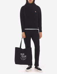 Pull Baby Fox à col roulé en laine - Black