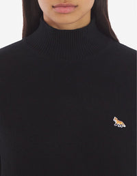 Pull Baby Fox à col roulé en laine - Black
