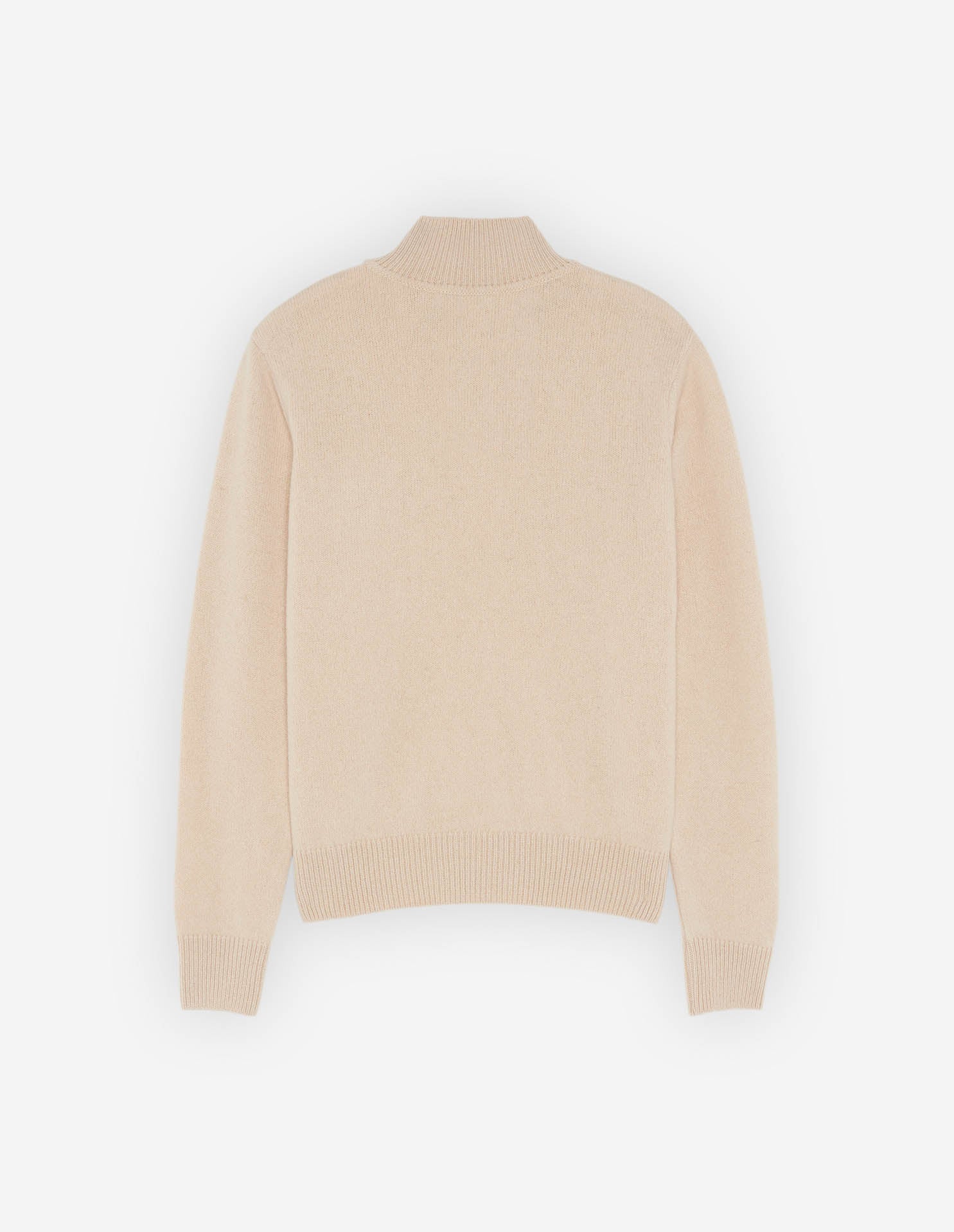 Pull Baby Fox à col roulé en laine - Beige