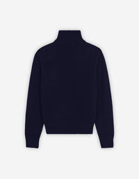 Pull Baby Fox à col roulé en laine - Navy
