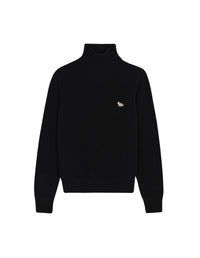 Pull Baby Fox à col roulé en laine - Black