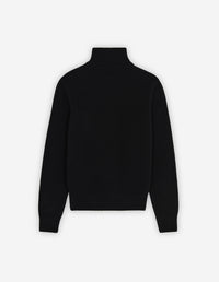 Pull Baby Fox à col roulé en laine - Black
