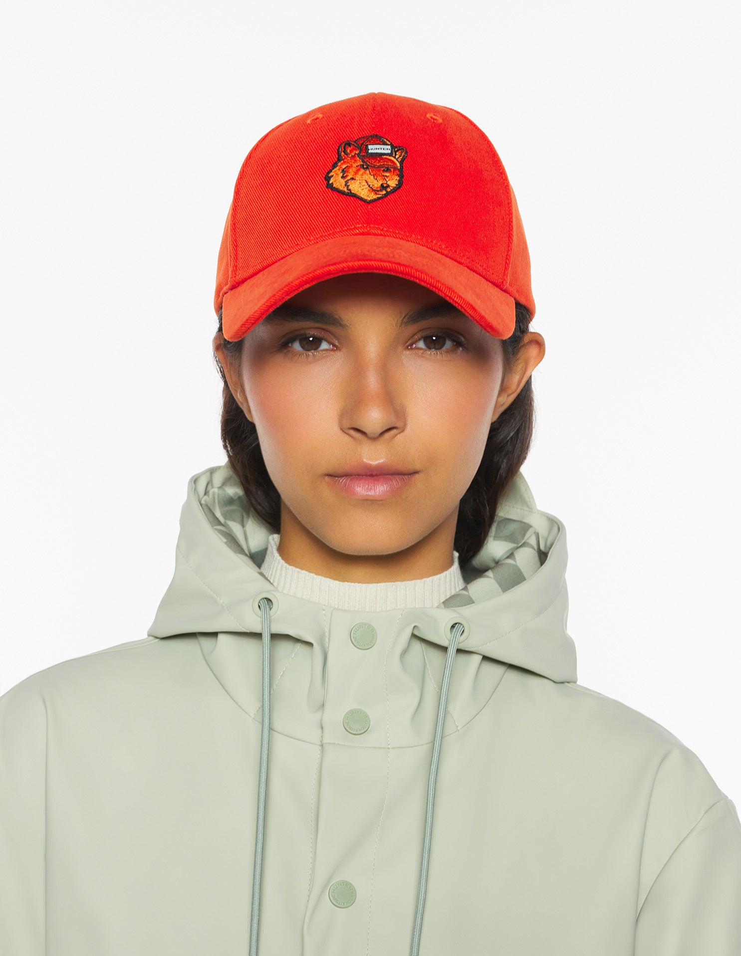 Maison Kitsuné X Hunter Fox Head Cap - Burnt Orange