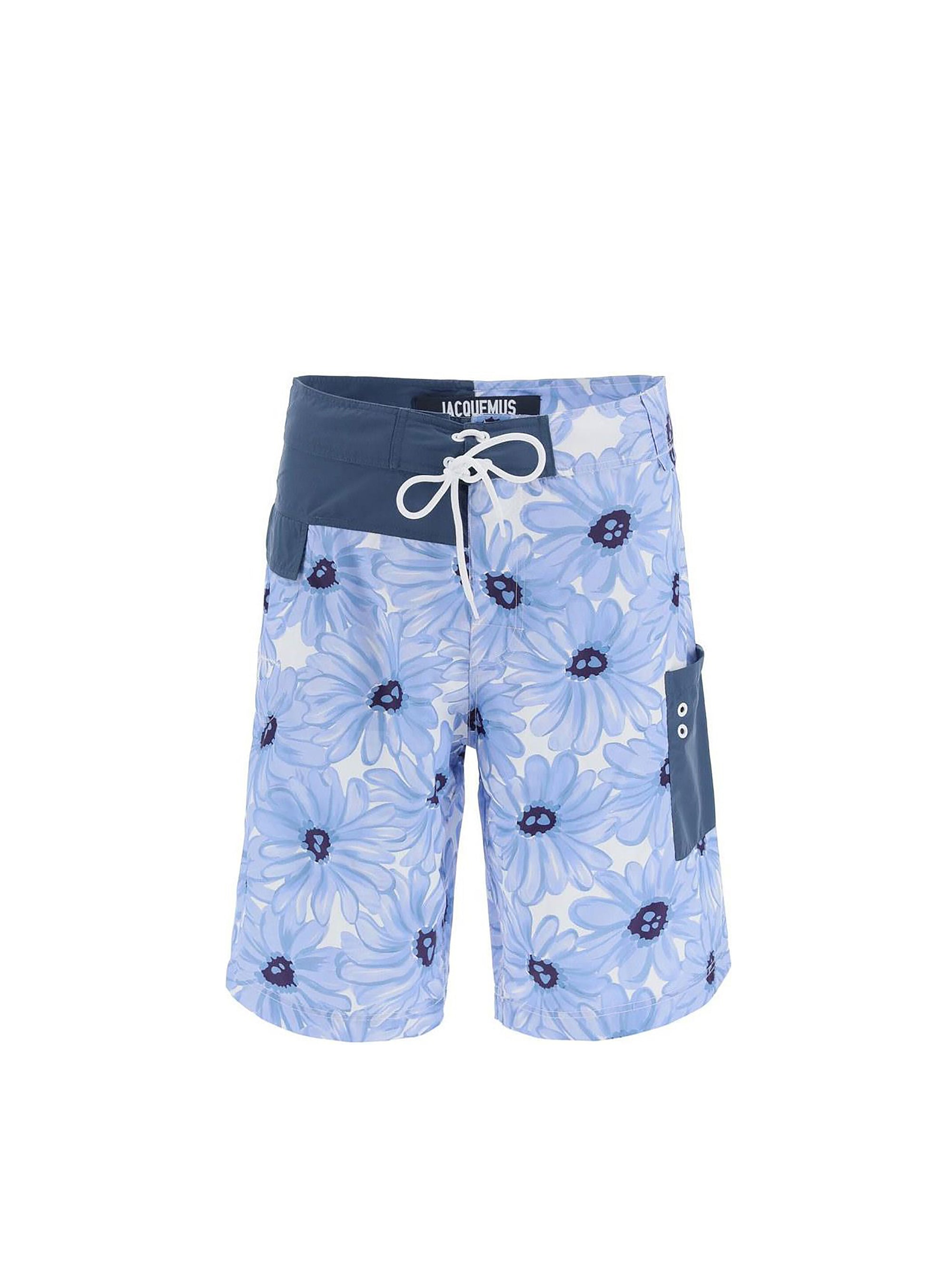 Maillot Surfeur - Print Blue Flowers