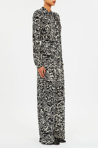 Pantalon Aviva à jambes larges en soie - Spotted Jasper