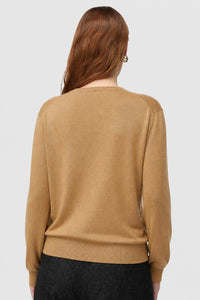 SAND SIDE ARGYLE DETAIL CREWNECK