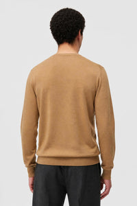 SAND SIDE ARGYLE DETAIL CREWNECK