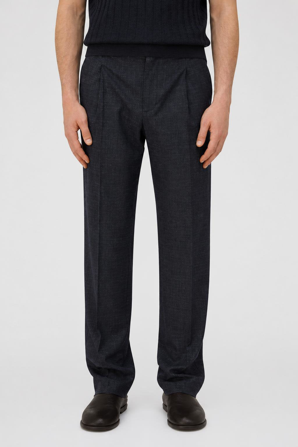 NAVY DRAWSTRING PANTS