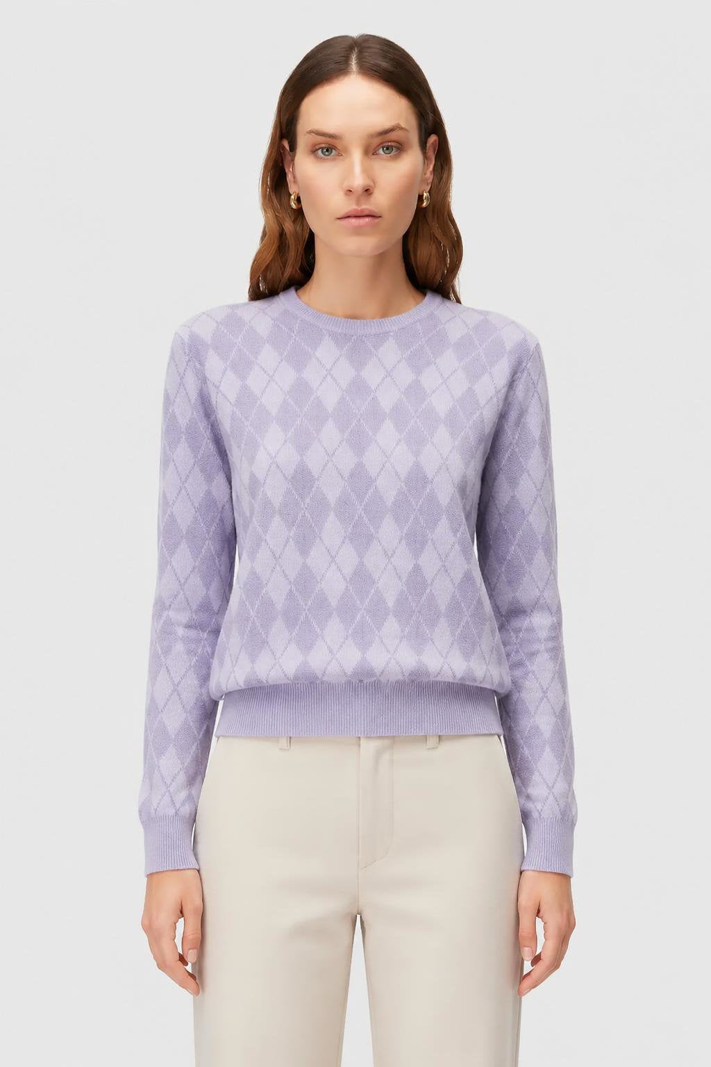 IRIS ARGYLE REGULAR CREWNECK