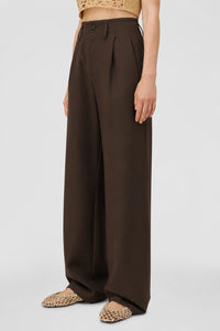 CHOCOLATE HERITAGE PANTS IN WOOL