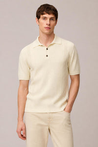 BUTTER MIX STITCHES KNIT POLO