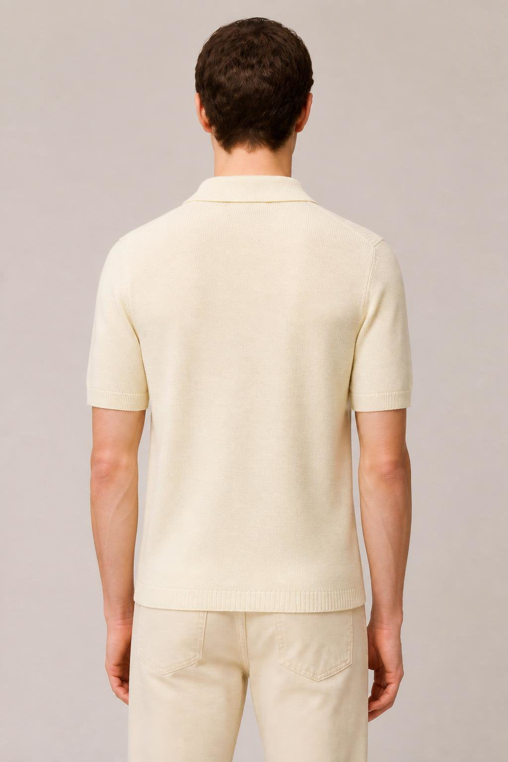 BUTTER MIX STITCHES KNIT POLO