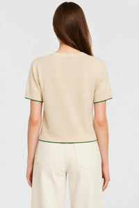BUTTER WOOL AND SILK RELAXED T-SHIRT