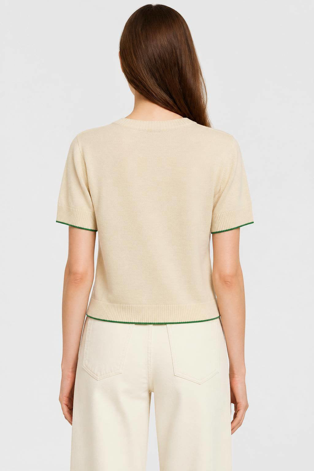 BUTTER WOOL AND SILK RELAXED T-SHIRT