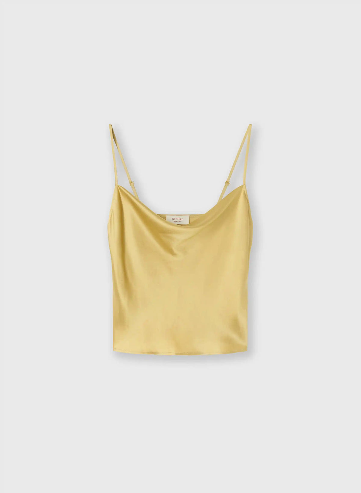 PALE YELLOW SPAGHETTI STRAPS TOP