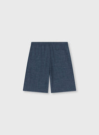 NAVY RELAXED BERMUDA