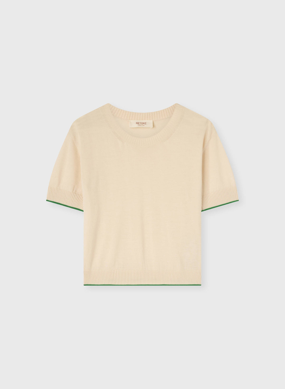BUTTER WOOL AND SILK RELAXED T-SHIRT