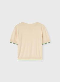 BUTTER WOOL AND SILK RELAXED T-SHIRT