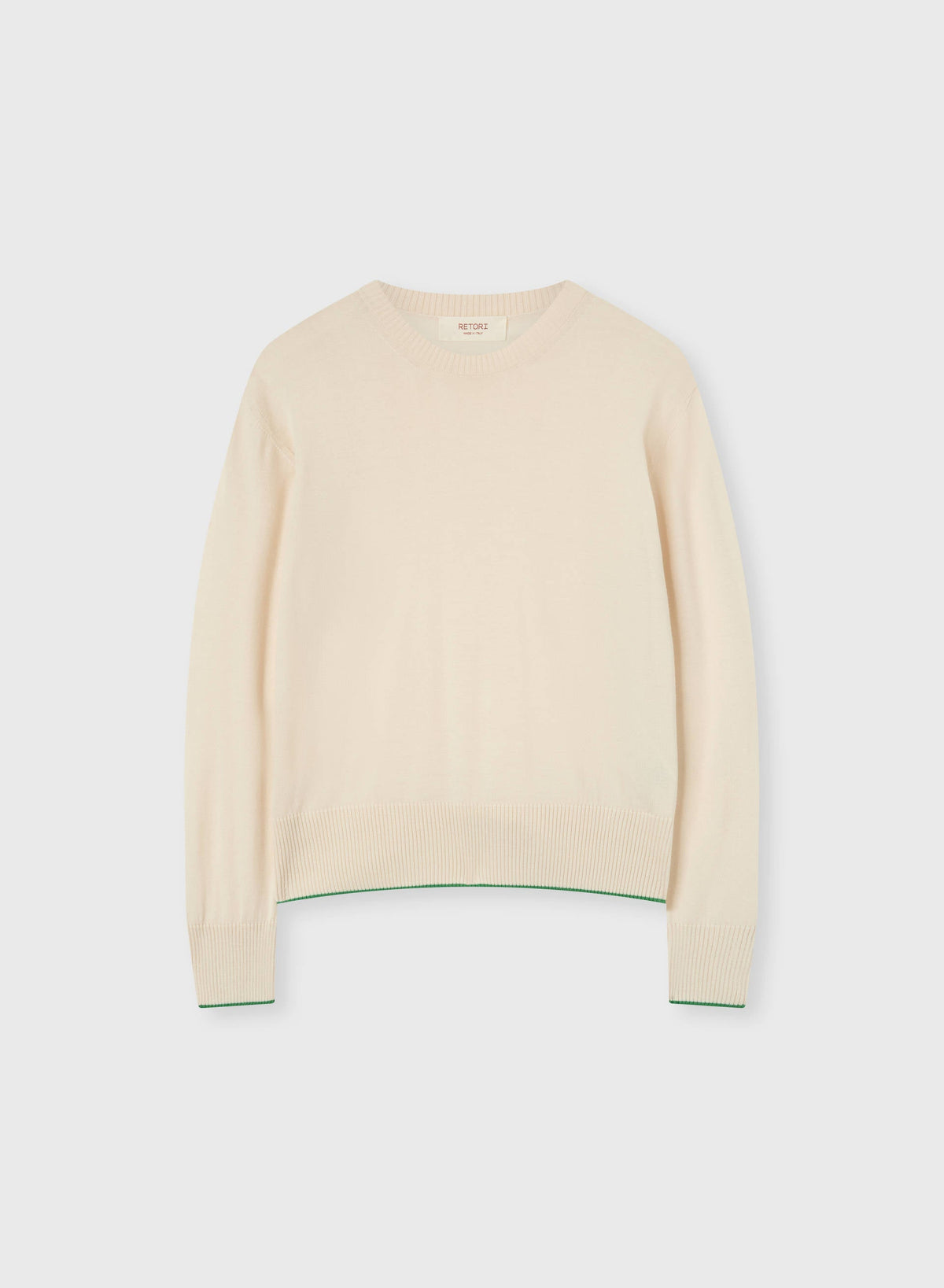 BUTTER WOOL AND SILK CREWNECK
