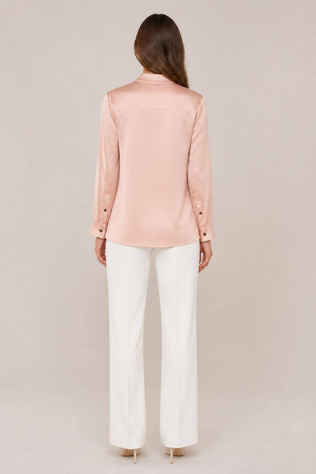 PALE ROSE TIGHT FIT SHIRT