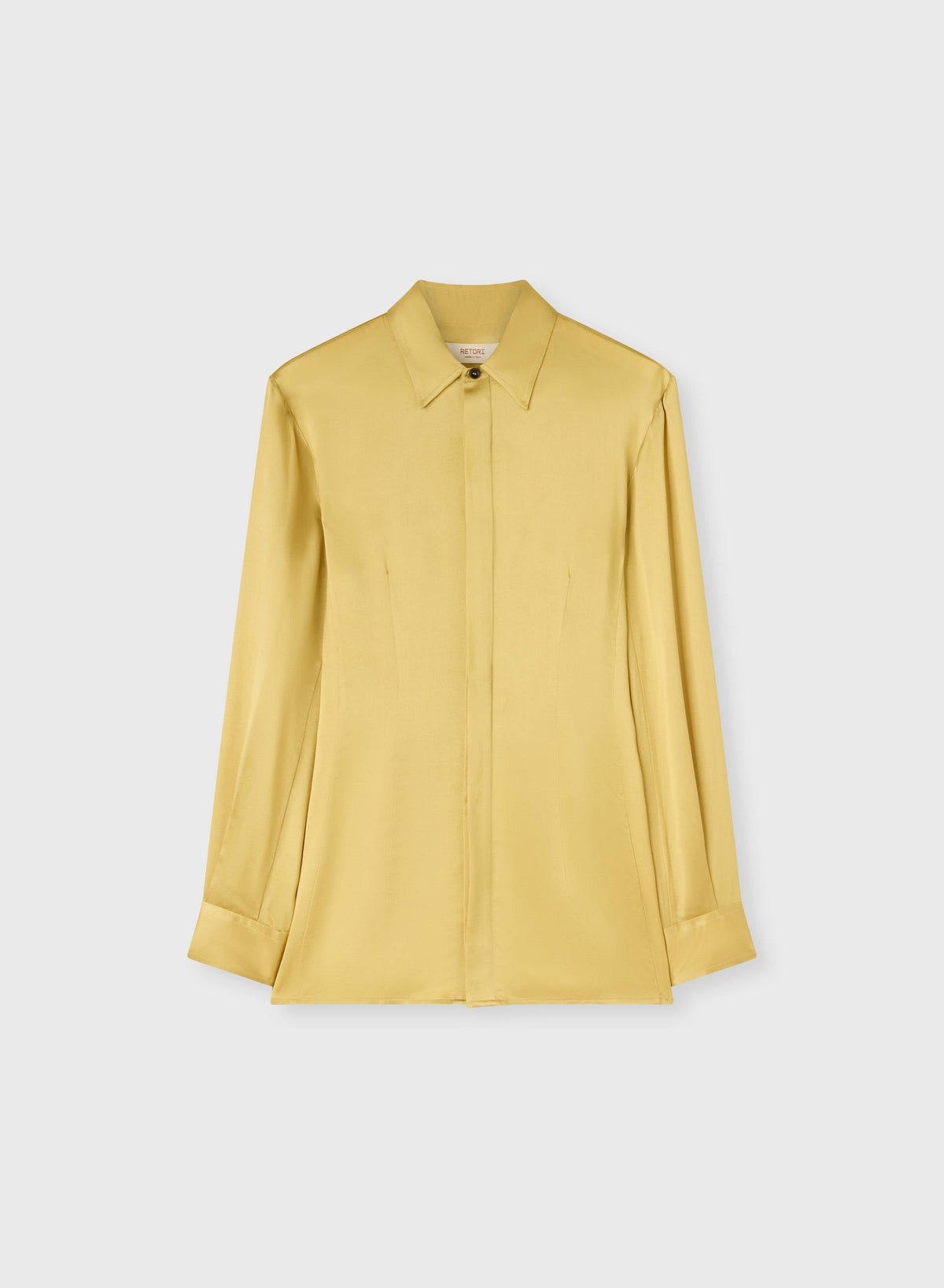 PALE YELLOW TIGHT FIT SHIRT