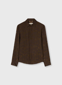 CHOCOLATE REGULAR FIT SHIRT (NR)