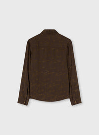CHOCOLATE REGULAR FIT SHIRT (NR)