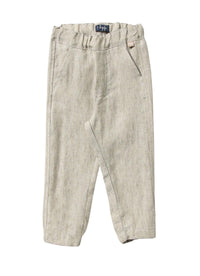 Pantalone in lino cachi