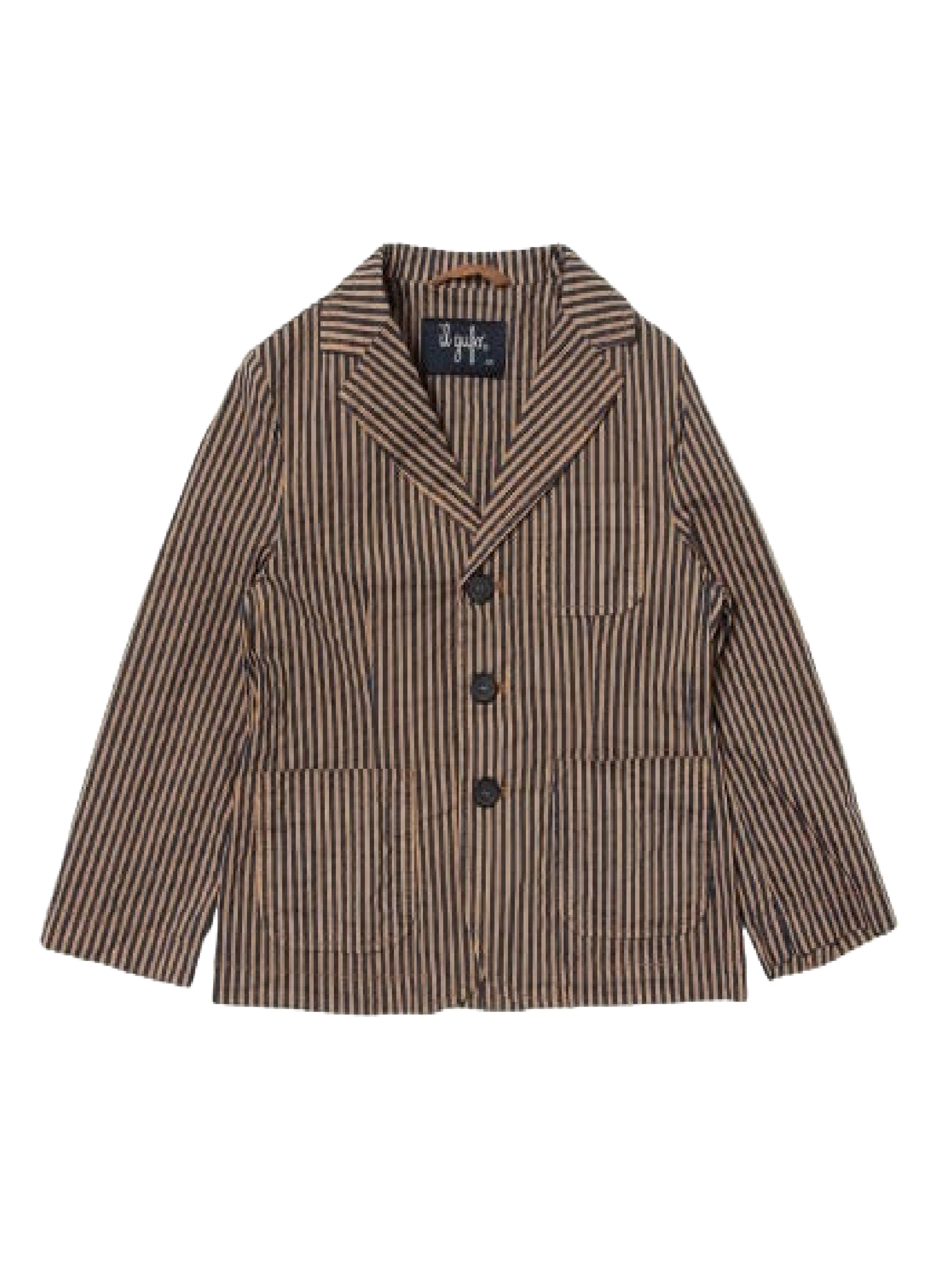 Blazer in seersucker effetto tecnico
