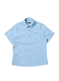 Camicia in seersucker effetto tecnico
