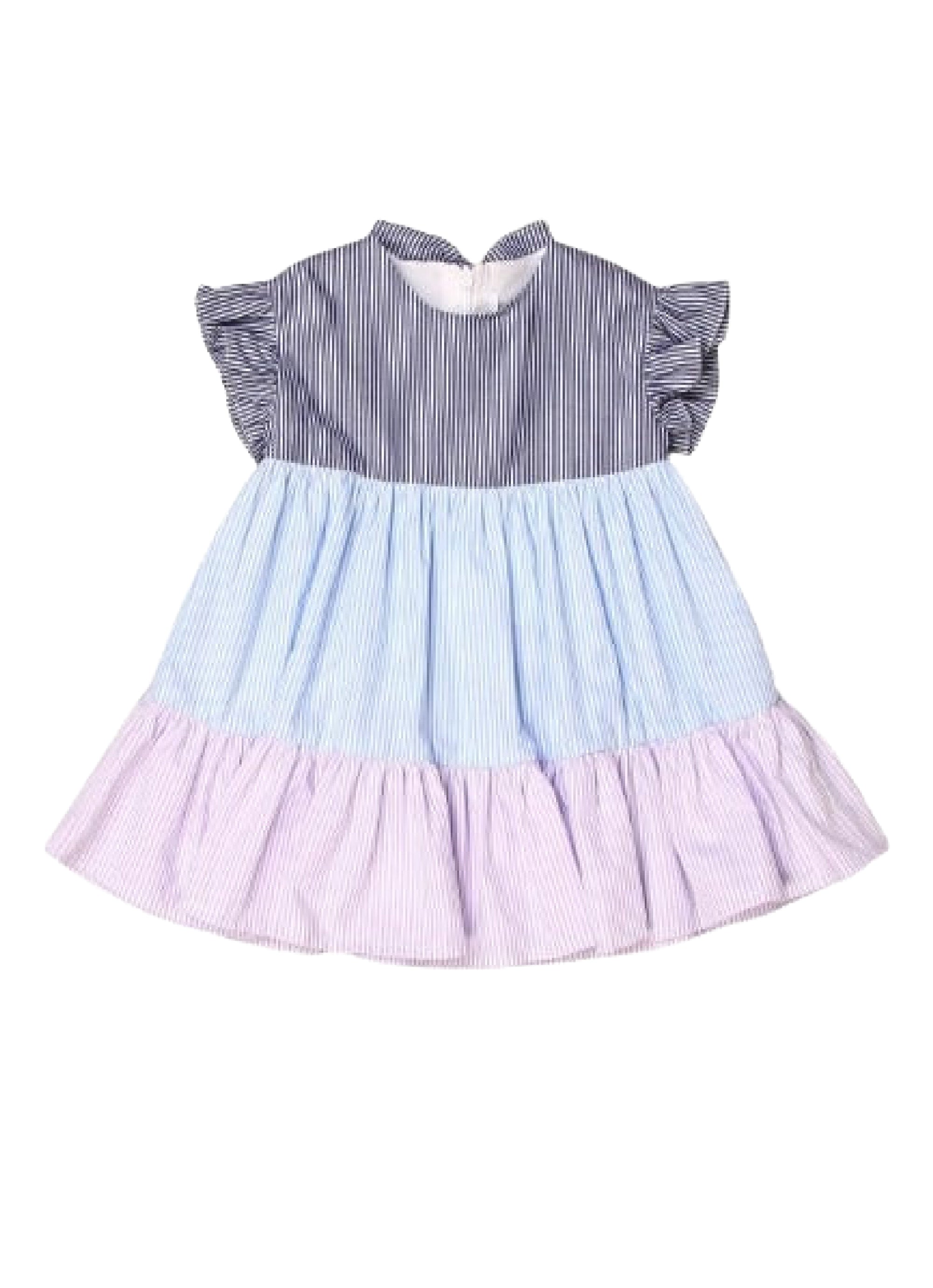 vestito manica corta in tre colori