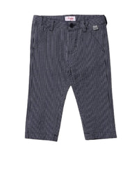 Pantaloni in seersucker rigato